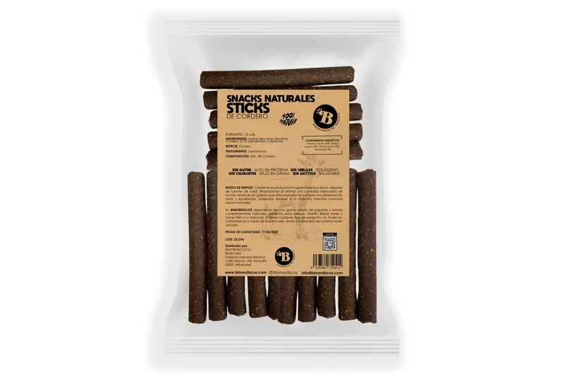 Bimordiscos Barritas Para Perros Y Gatos - Cordero - 15 Uds. 15 Uds.