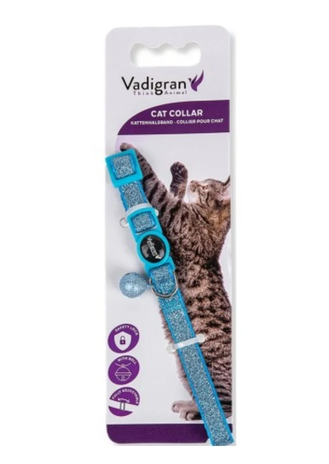Cadena gato Glitter Turquesa 20-30cmx10mm - Vadigran