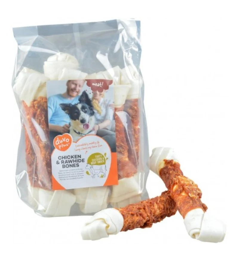 Huesos de Piel de Res y Pollo 1kg +/- 7º - Duvo +