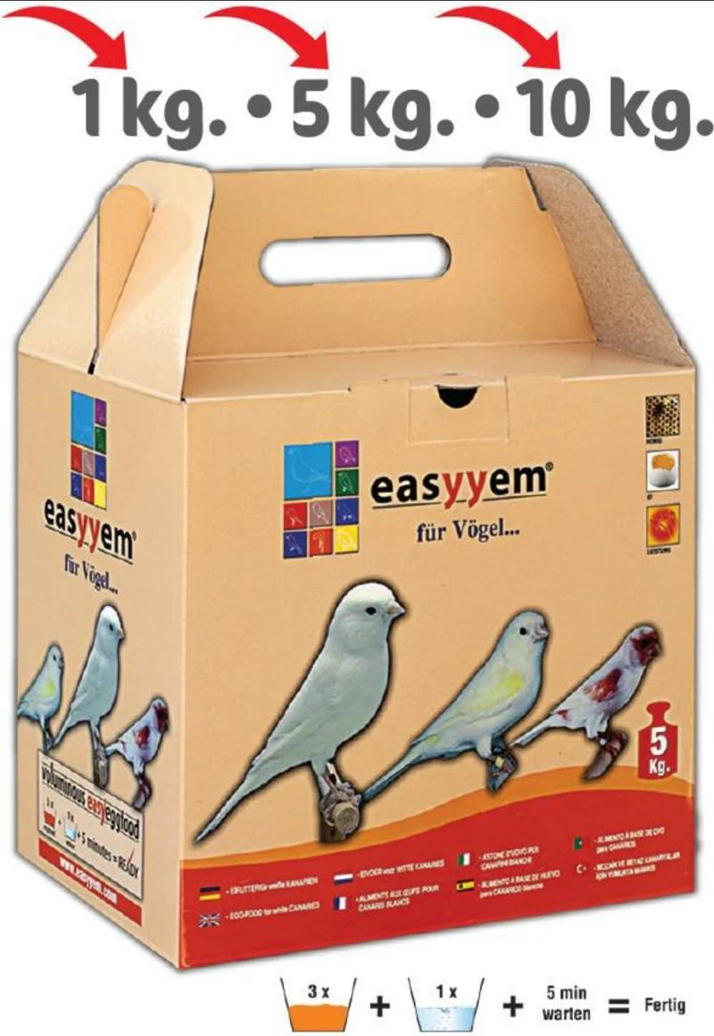 Easyyem Pasta de Huevo Blanca Canarios 5kg