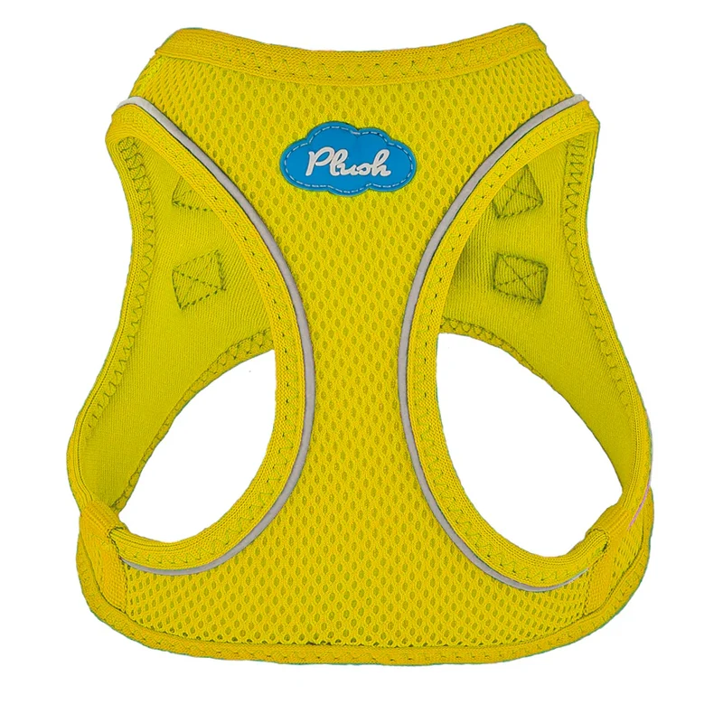 Plush Vest Air-Mesh Arnés/Pechera Para Perros Amarilla