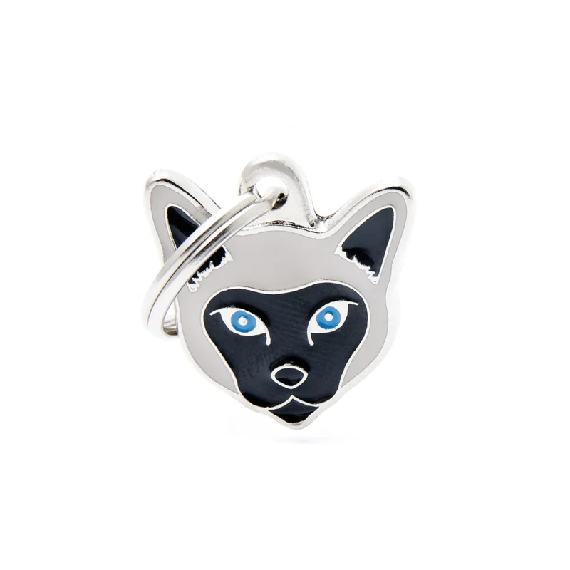 Placa ID en Forma de Gato Siamés