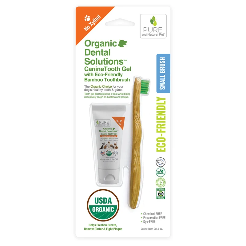 Kit Dental c/Cepillo Chico de Bambú y Pasta de Dientes en Gel de Pure and Natural