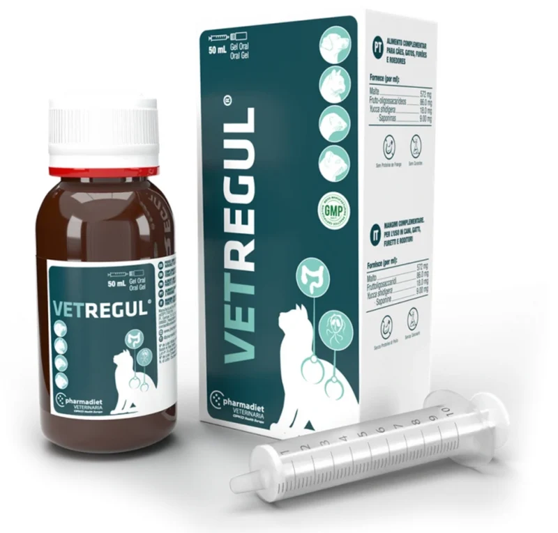 Pharmadiet VetRegul Gel Suplemento Intestinal para Perros y Gatos - 50ml