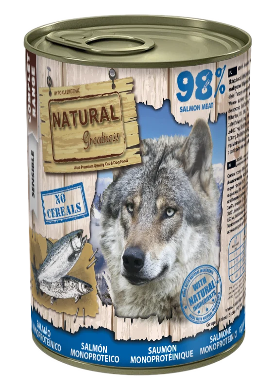 Lata Monoproteica de salmón para Perro | 400gr | Natural Greatness