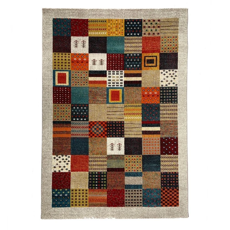 Tapete multicolor con diseño y estilo étnico (Ethno 21815-060)
