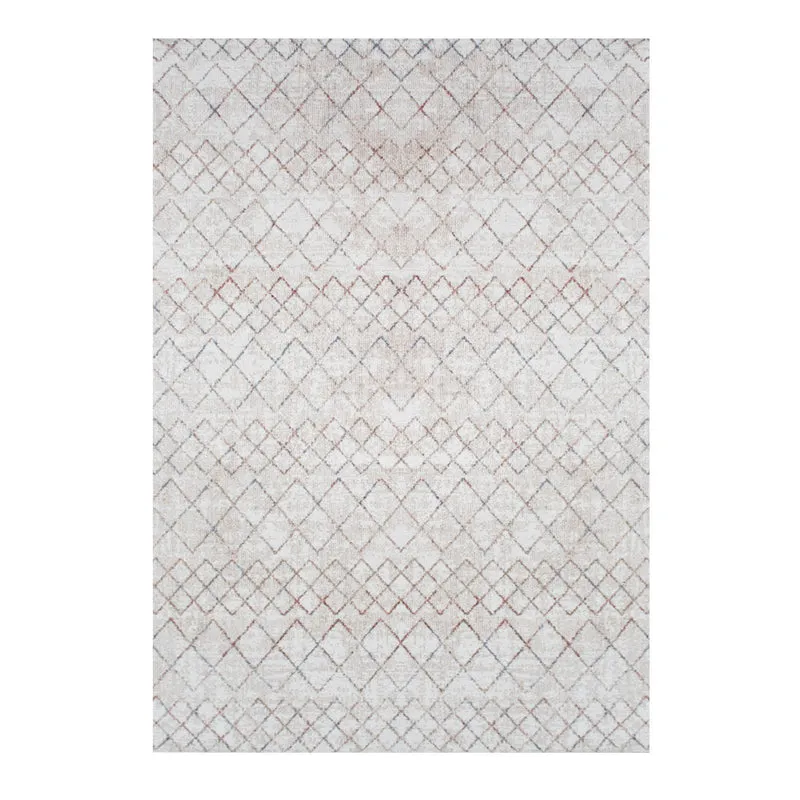 Tapete blanco con diseño geométrico de estilo moderno (Baltimore 36458-060)