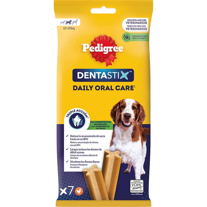 Snack de Higiene Oral Pedigree Dentastix para Cão Médio 180 gr