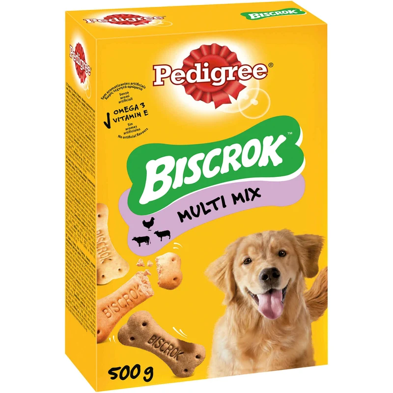 Biscoitos Crocantes para Cão Pedigree Biscrok 500 gr