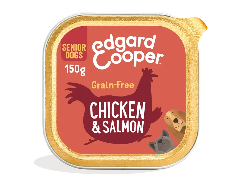 Tarrina de comida para perros de pollo y salmón | Edgard & Cooper 150 g