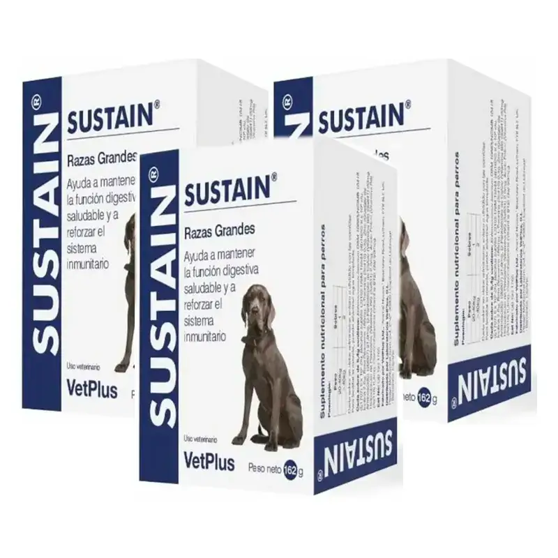 Sustain Cães de Raça Grande, Embalagem 3 x 30Serviços