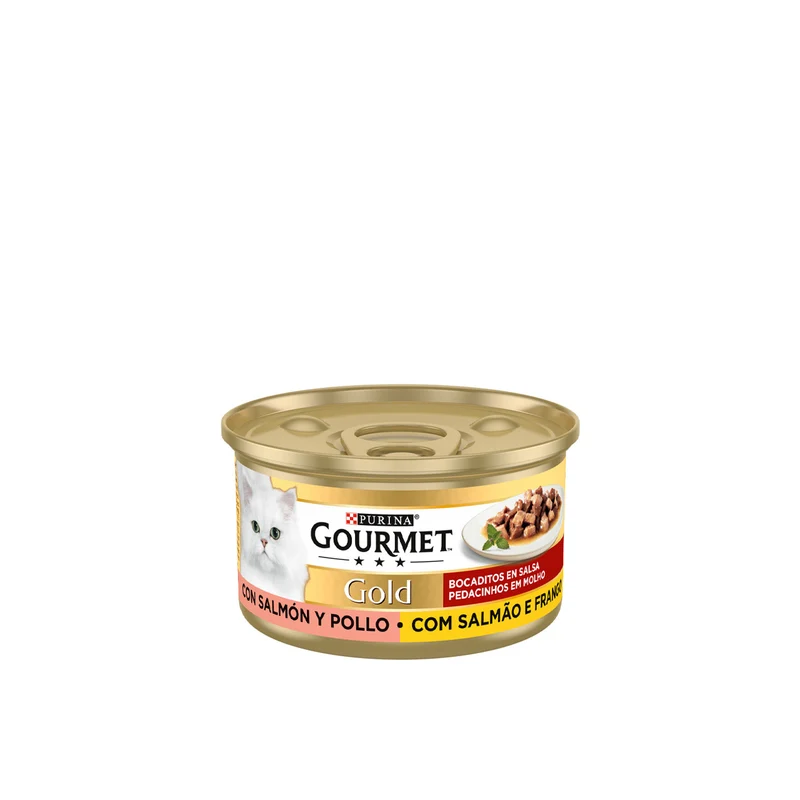 Purina Gourmet Gold Salmão e Frango 85 gr