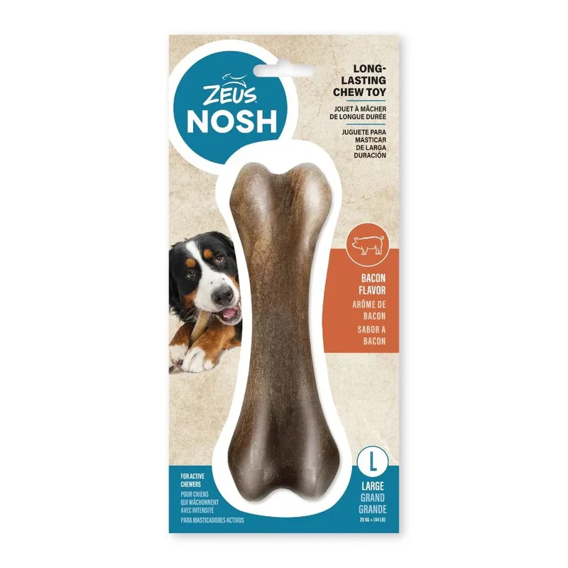 Nosh mordedor de Nylon Strong Hueso sabor a Bacon L 18cm