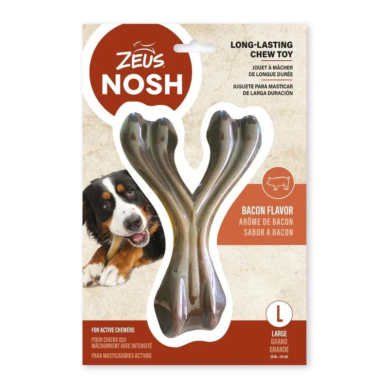 Nosh mordedor de Nylon Strong Hueso sabor Bacon Zeus L 18cm