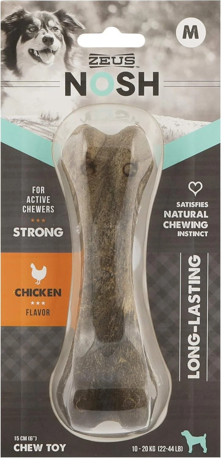Nosh mordedor de Nylon Strong Hueso sabor a Pollo Zeus M 15cm
