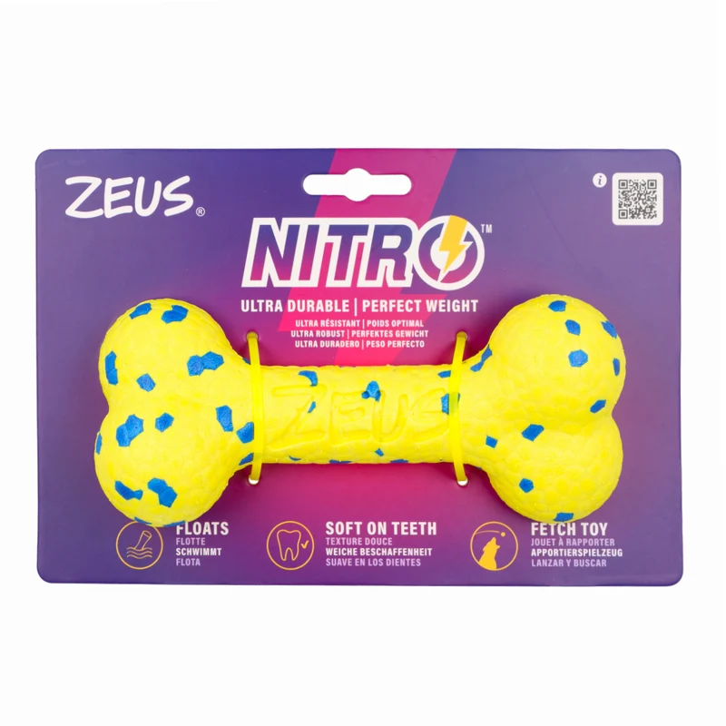 Zeus Nitro juguete para Perros de Hueso Flexible flotante 16cm