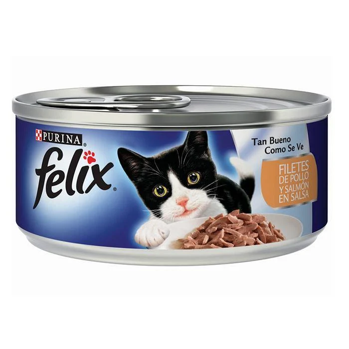 Felix Lata Filetes De Pollo Y Salmón En Salsa x 156 Gr
