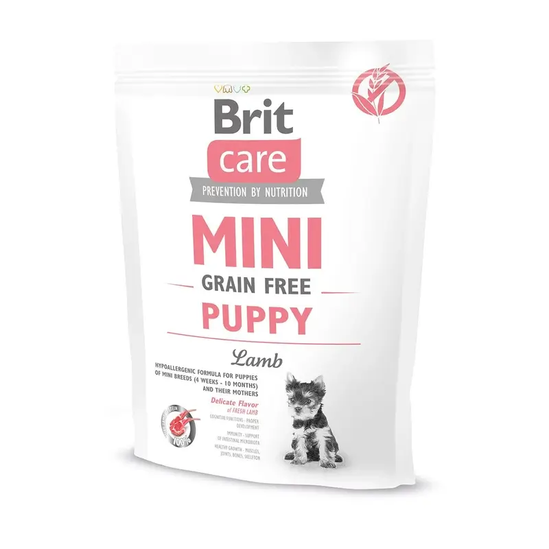 Brit Care Dog Mini Grain Free Puppy Cordeiro 400 gramas
