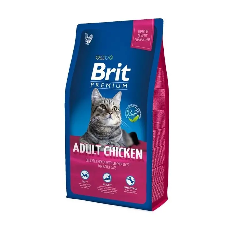 Brit Premium By Nature Gato Adulto Frango 8 quilos