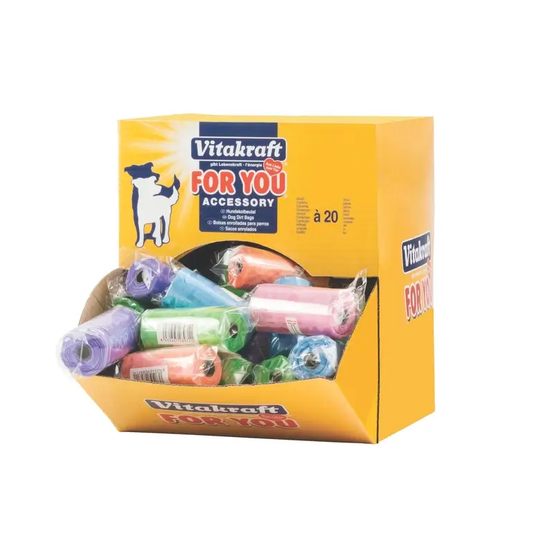 Vitakraft Dispensador de sacos para fezes de cão, 70x20 unidades