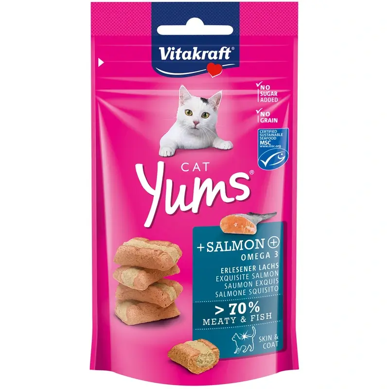 Vitakraft Cat Yums Salmón 9x40 gramos