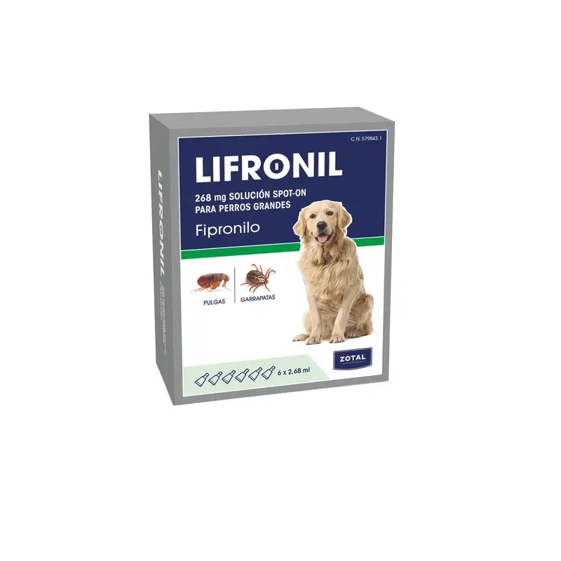 Zotal Lifronil Pipeta Perro Mediano 20 40 kilos 6x268 miligramos