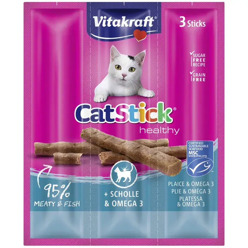 Vitakraft Cat Stick Mini Pescado con Omega 20x3 unidades