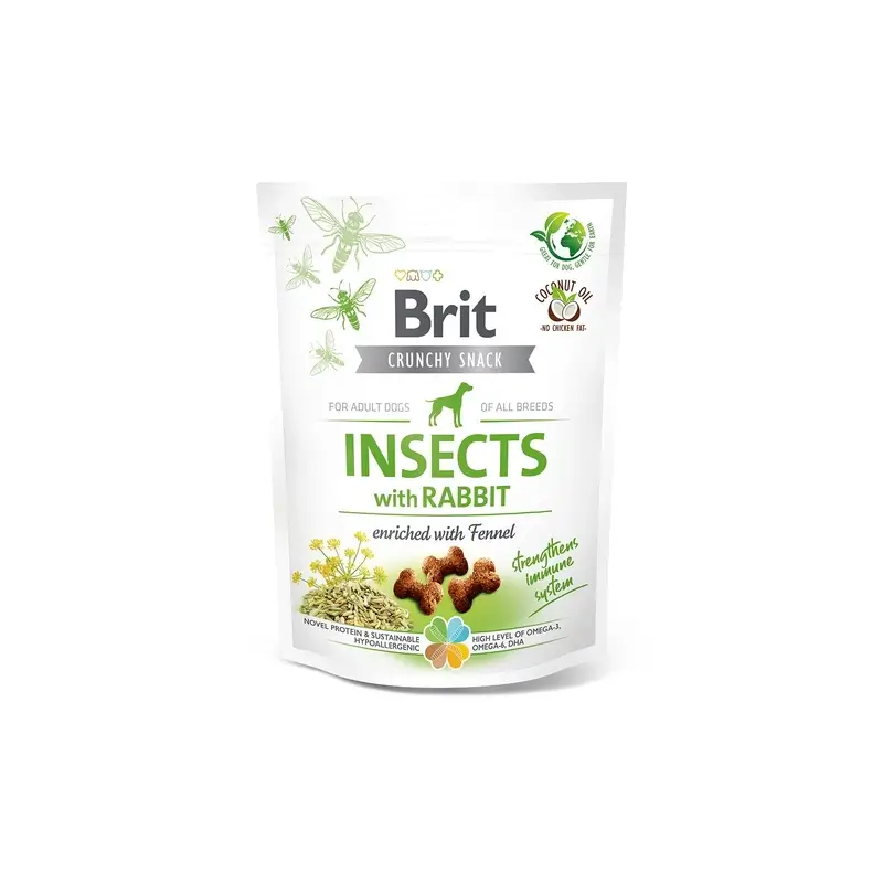 Brit Care Dog Crunchy Insect Conejo 6x200 gramos