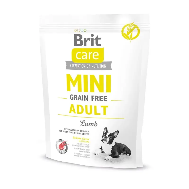 Brit Care Dog Mini Grain Free Adult Cordero 400 gramos