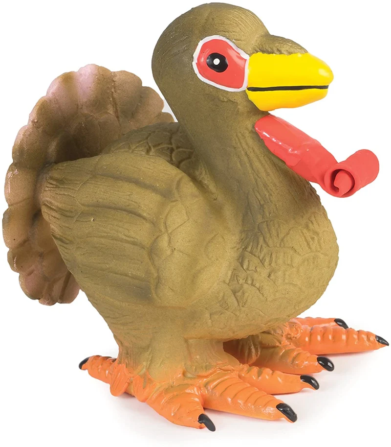 Pavo de Juguete con Sonido para Perros - Turkey Squeaky de Petsafe