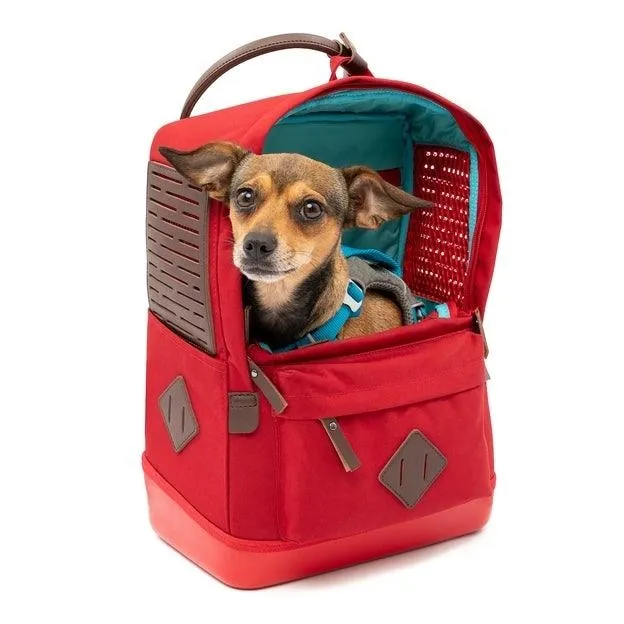 Mochila Backpack Roja para Perros y Gatos de hasta 7 kg - Nomad Carrier de Kurgo®