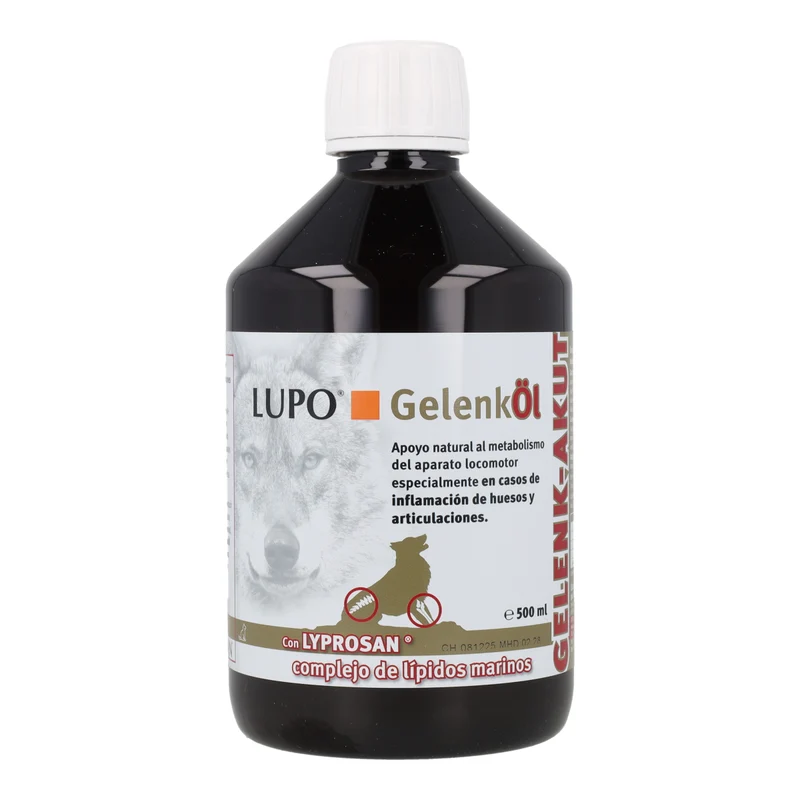 Lupo Gelenköl Aceite Condroprotector para Perros Lopusan 500 ml