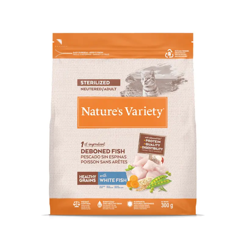 Nature'S Variety Pienso Para Gatos, Con Pescado Blanco, Natural, 300 gr
