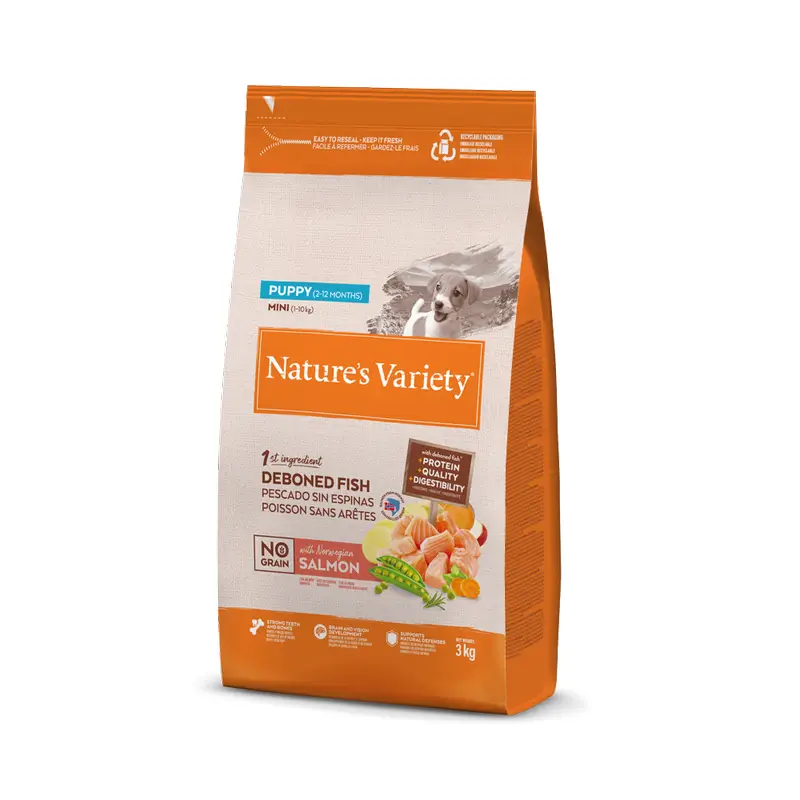 Nature'S Variety Pienso Para Perros, Mini, Con Salmón Atlántico, Natural, 3 kg