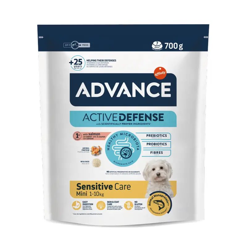 Advance Pienso Para Perros, Mini, Con Salmón, Superpremium, 700 gr