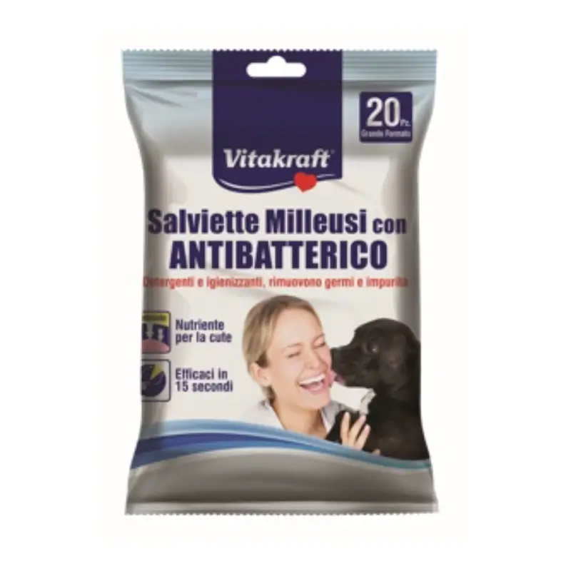 Toalhitas Antibacterianas Multiusos Vitakraft, 20 unidades