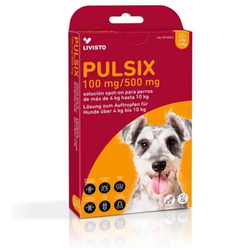 Livisto Pulsix 4-10 kg, 4 pipetas