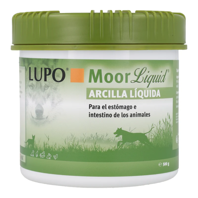 Lupo Moorliquid Arcilla líquida Natural para el Bienestar Intestinal Luposan Arcilla 500g