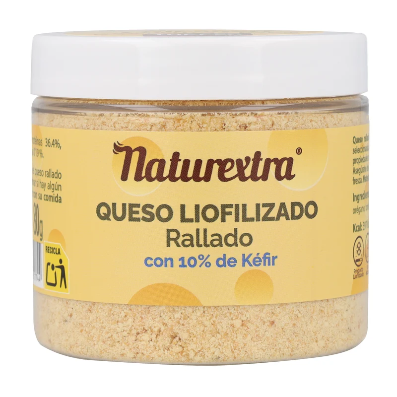 Snack de queso rallado con kéfir para perros y gatos 80 g NaturExtra