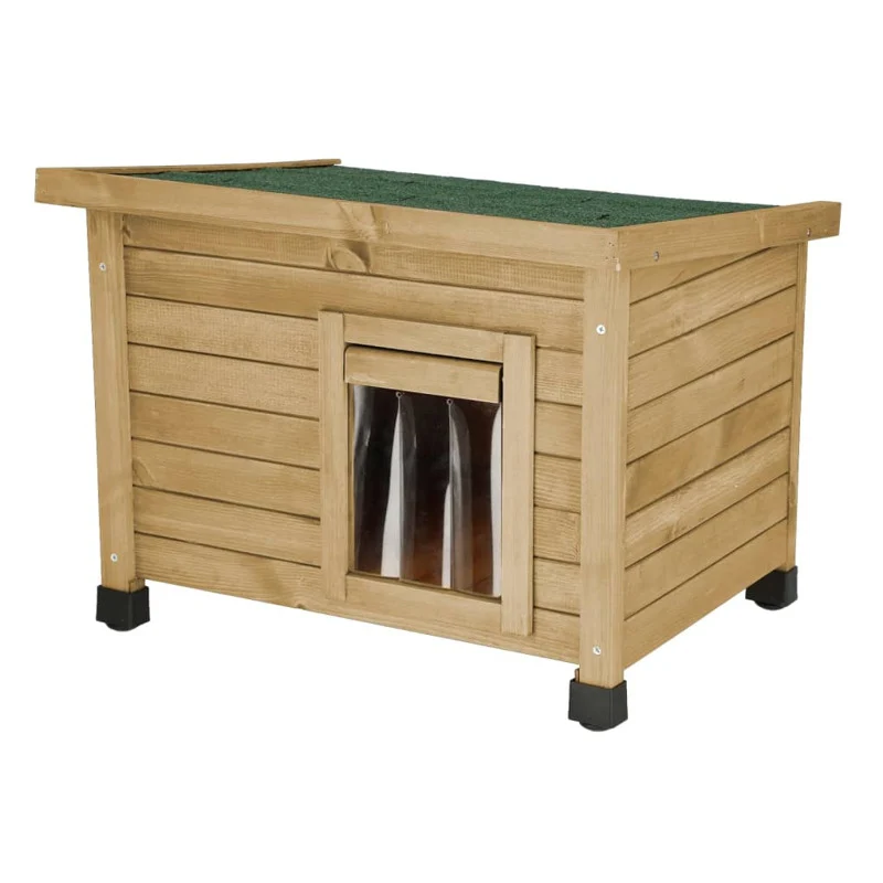 Kerbl Casa Para Gatos Rustica Marrón Y Verde 57x45x43 Cm