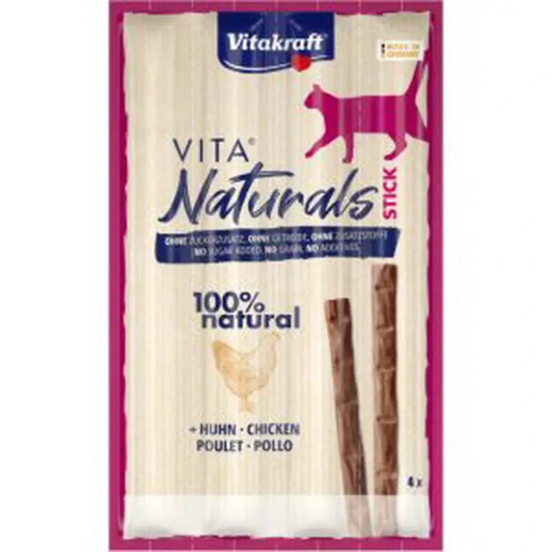 Vitakraft Vita Naturals Gato Stick de Frango 20x4 unidades