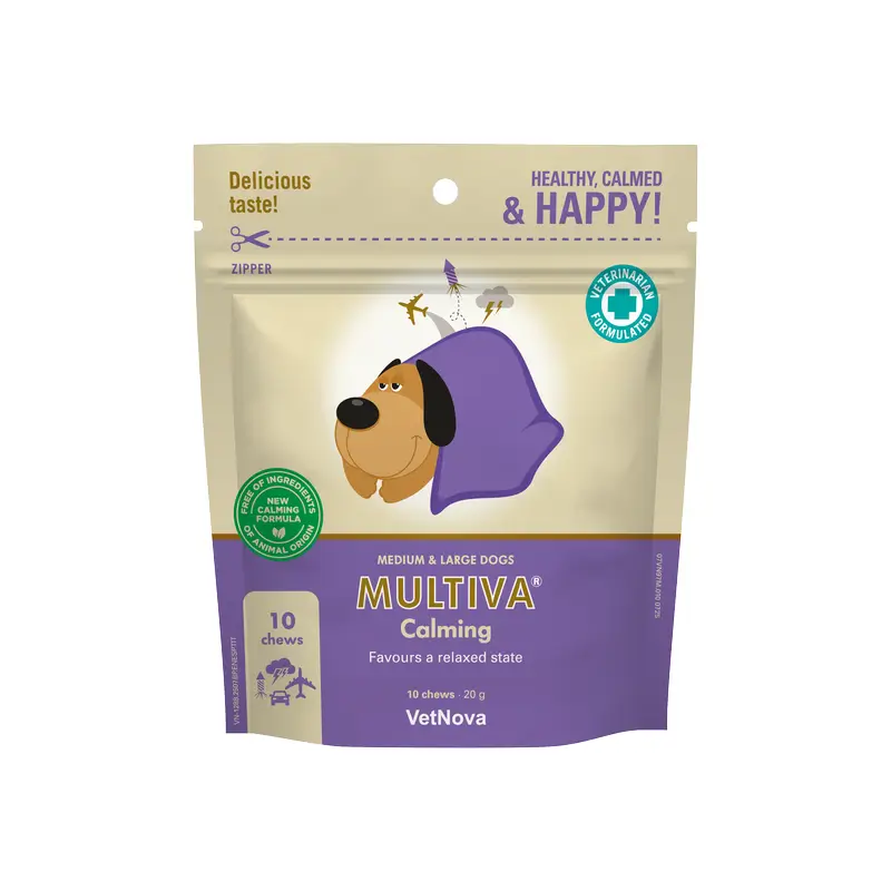 Multiva Calming para cães de tamanho médio e grande, 10 mastigáveis