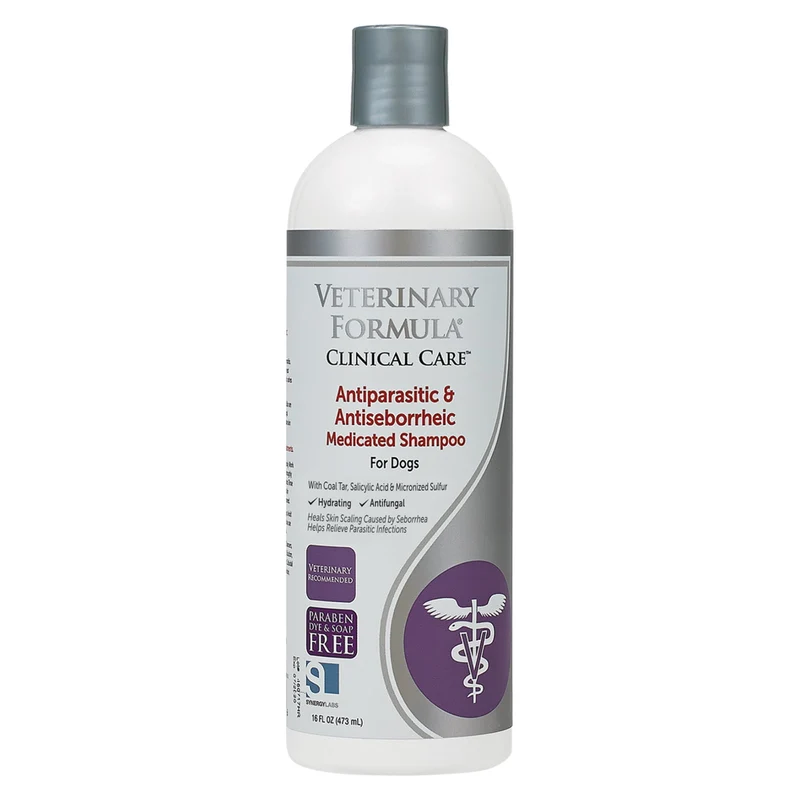 Veterinary Clinical Pet care Antiparasitic & Antiseborheic Medicated Dog Shampoo