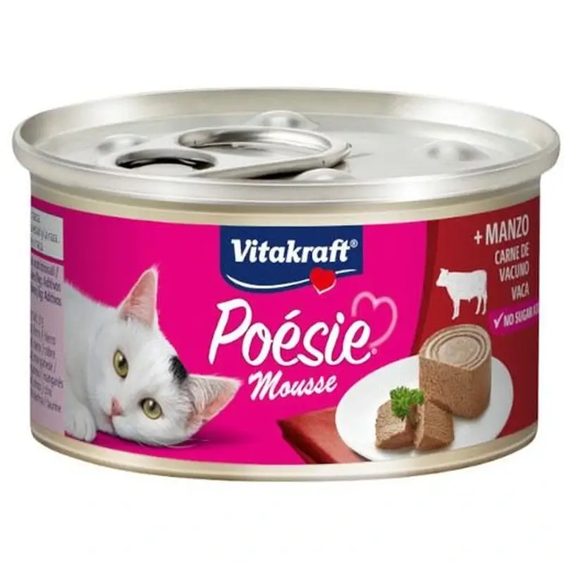 Vitakraft Poesie Mousse Ternera Lata 12x85 gramos