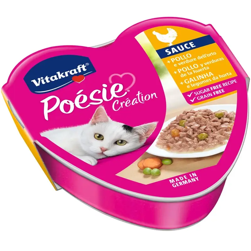 Vitakraft Poesie Salsa Pollo Verduratarrina 15x85 gramos