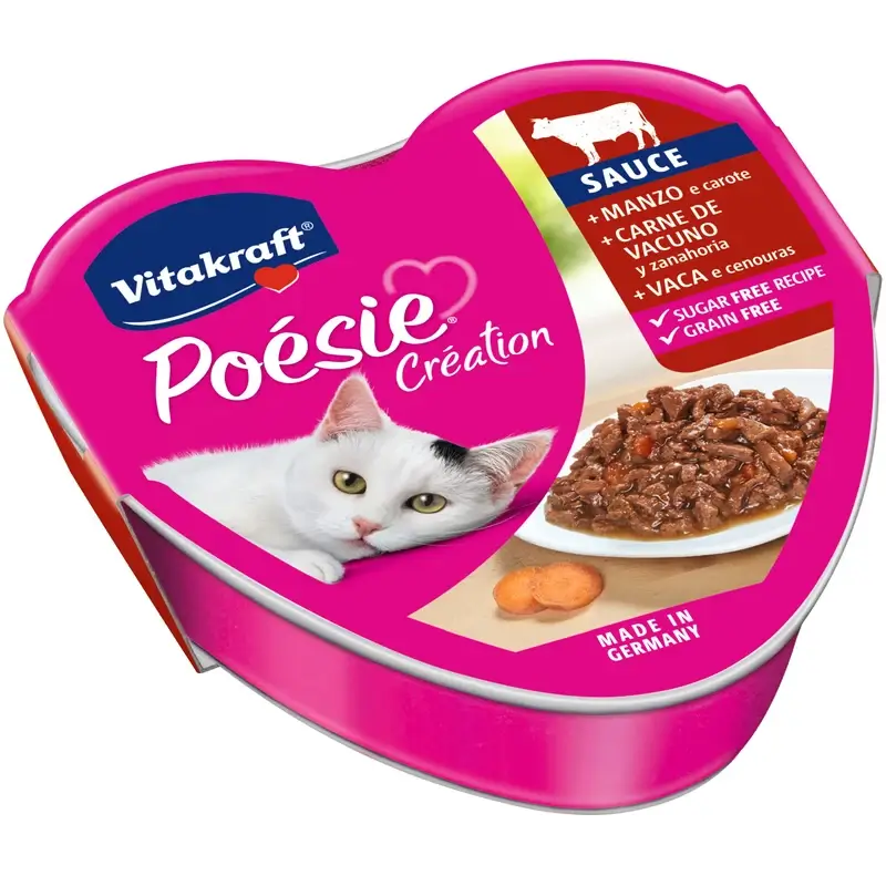 Vitakraft Poesie Salsa Ternera Tarrina 15x85 gramos