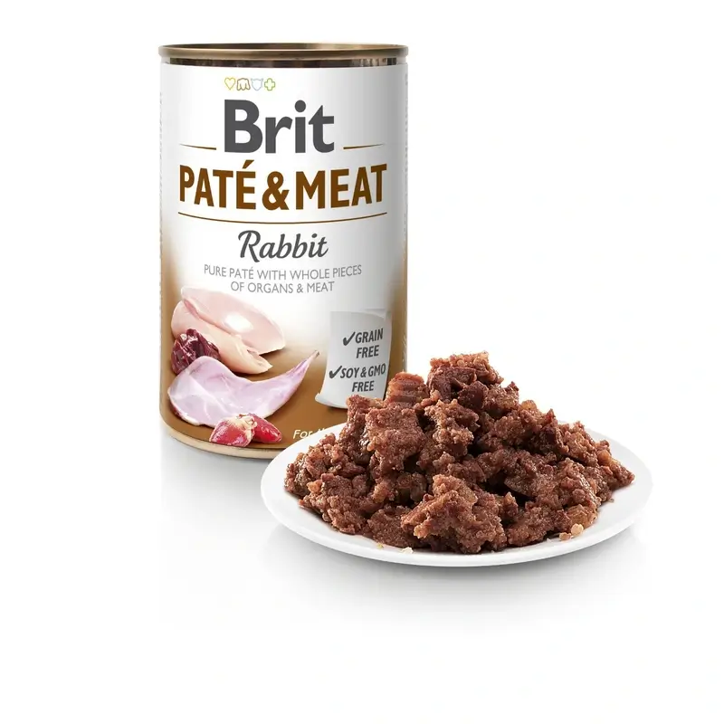 Brit Dog Paté Meat Conejo 6x400 gramos