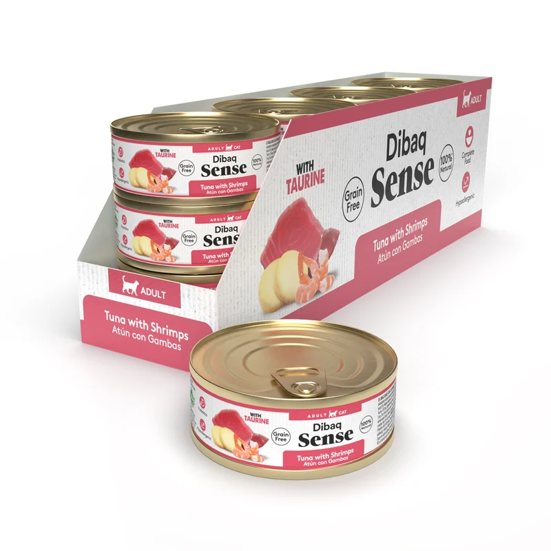 Dibaq Sense Cat Atún Y Gambas Con Patatas (12uds X 70g)