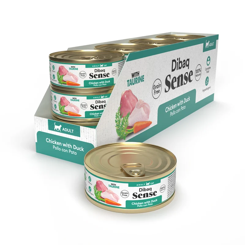 Dibaq Sense Cat Pollo Y Pato Con Zanahorias (70 G X 12 Uds)