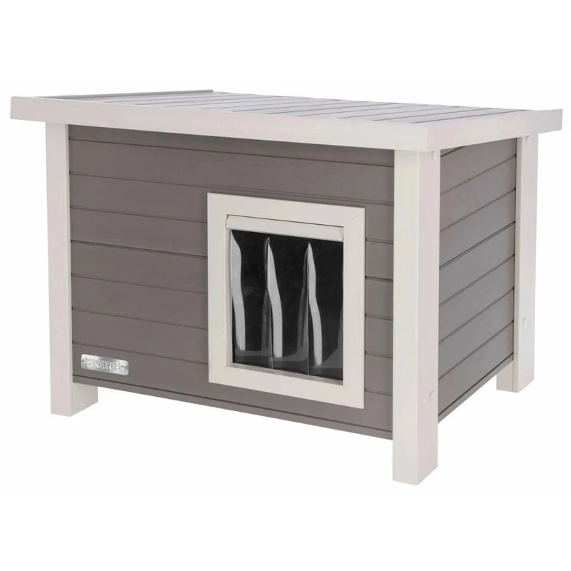 Kerbl Caseta Para Gatos Eco Eli Gris Y Blanco 57x45x43 Cm